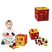 LuaLua LuaLua02 Baby Blocks Shape Sorter Toys Puzzle Children's Building Blocks with Multicolor Sorter Cube Box Includes 18 Shapes - Color Recognition Shape Gifts for Boy & Girl Toddlers