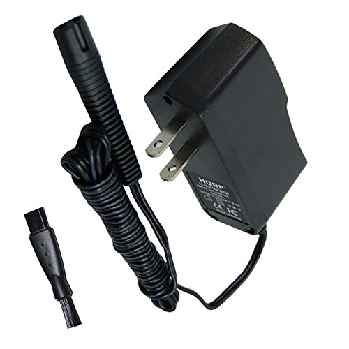 HQRP AC Adapter fits Braun Series 7 Model 790cc, 790cc-3, 790cc-4, 795cc-3 Type 5692 Shaver Charger Power Supply Cord + Cleaning Brush