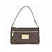MICHAEL Michael Kors Monogram Large Wristlet, Brown w/PVC Logo