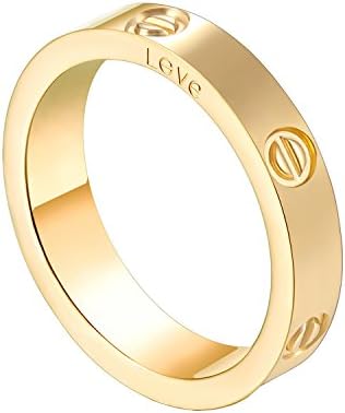 Qindishijia 4mm Silver Love Ring-Lifetime Just Love You with