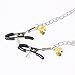 BEST 4 Style Nipp le Clamps Adjustable Tweezer With Chain Accessories Three Head Clip (B Style)
