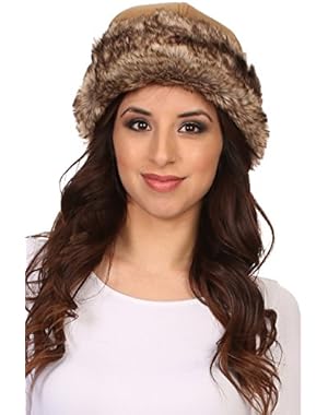 Sparrow Unisex Lined Insulated Faux Fur Hat Cap Folded Brim