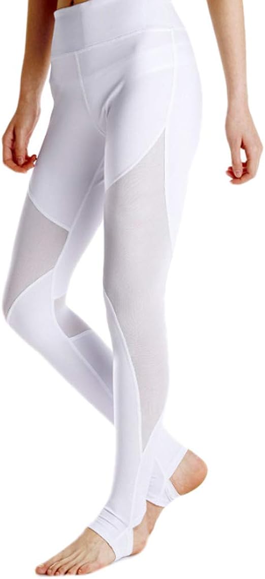 IvyFlair Women's Barre Sheer Mesh Panel Stirrup Foot Strap