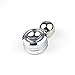 GEMWON Magnetic Orbit High Speed with Ball Reduces Stress ADHD Helps Focus Anxiety Relief Anti Depression Toys for Kids, Adults(Silver)