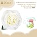 SOLEDI Silk Rose White 10 Heads Artificial Flower French Rose Fake for Bridal Bouquet Wedding Living Room Table Home Garden Decoration