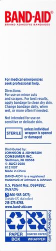 BAND-AID BRAND TOUGH STRIPS ADHESIVE BANDAGES FOR WOUND CARE, DURABLE PROTECTION FOR MINOR CUTS AND SCRAPES, EXTRA LARGE SIZE, 10 CT