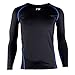 FITEXTREME MAXHEAT Mens Thermal Underwear Tops Long Johns Shirt with Fleece Lined Black XL