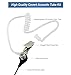 abcGoodefg Walkie Talkie Earpiece with Mic PTT, 1 Pin 2.5mm Covert Acoustic Tube Ear Piece Headset for Police Radios Law Enforcement Compatible with Motorola MH230R MH230TPR MR350R MS350R (2 Pack)