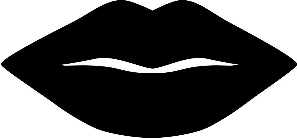 Securit Silhouette Lips Shape Board with Chalk Marker, 0.3 x 47 x 24 cm, Polypropylene, Multi-Color, 53 Centimeters