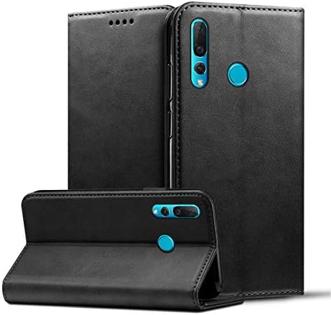 Mpaltor Huawei Nova 4 Case, Wallet Case, Skin Premium PU Leather Flip Case Cover with Card Slots & Kickstand Compatible with Huawei Nova 4 - Black