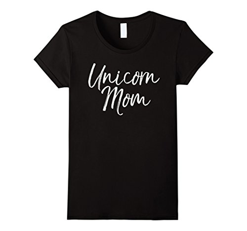 Womens Unicorn Mom Shirt Cute Mother of Unicorn Girls Shirt Medium Black