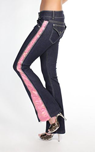 SVICA F5 Flare Women's Denim Jean (28, AVA - PINK)