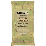 Grunts No Scent Field Wash Towels | Wipes For Hunting, Outdoors, Camping 20/Pack (1 Pack, 20 Total Wipes)