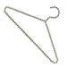 TOOGOO(R) Pack of 2 Premium Metal Elegant Clothes Hangers Covered In Pearl Beads - 15.7 Inches