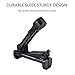 Guitar Stand Upgraded Aluminum Floor Stand Adjustable Guitar Holder Light Weight Foldable Portable for Guitar, Bass, Violin, Ukulele, Banjo, Mandolin (Black)