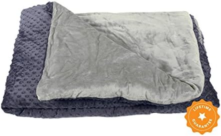 Harkla Adult Weighted Blanket (20lbs) - Soft and Comfortable Minky Fabric - Perfect for Adults who weigh 150 to 200-pounds+ - Price Includes Duvet Cover & Weight