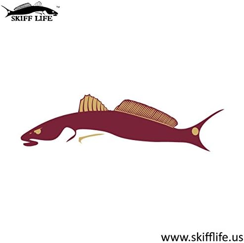 Garnet & Gold Redfish Car Decal Red Drum Stickers