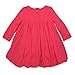 Burt's Bees Baby Baby Girls' Long Sleeve Organic Bubble Dress, Magenta Maple, 24 Months
