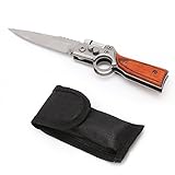 Tactical Folding Blade Knife Survival Hunting Camping Pocket Knife With LED
