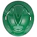 MSA 475370 V-Gard Full-Brim Hard Hat With Fas-Trac III Ratchet Suspension | Polyethylene Shell, Superior Impact Protection, Self Adjusting Crown-Straps - Standard Size in Green