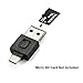 [USB & Micro USB 2 in 1] Rocketek Mini Micro SD Card Reader/OTG Adapter for Android Smartphone Tablet and PC with Silcon Case