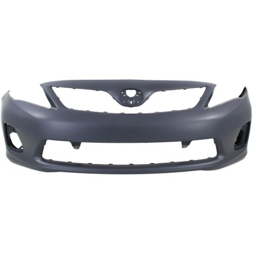Perfect Fit Group REPT010357P - Corolla Front Bumper Cover, Primed, W/O Spoiler Hole, North America Built, Base/ Ce/ L/ Le Models