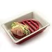 Nonstick Flat Oval Round Roasting Rack Pan for Healthy Turkey with FDA Approved, Red