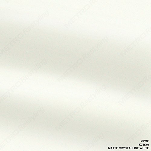 KPMFK75540 Matte CRYSTALLINE White 5ft x 2ft (10 sq/ft) Vinyl Car Wrap Film