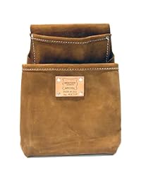 Heritage Leather 483sp   Estuche para paneles de yeso, piel dividida, profesional, con 2 bolsillos