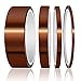 High Temp Tape, ELEGOO 4 Pack Polyimide High Temperature Resistant Tape Multi-Sized Value Bundle 1/8'', 1/4'', 1/2'', 1'' with Silicone Adhesive for Masking, Soldering etc.