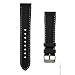 Benchmark Basics Black/White Stitching 22mm Quick Release Silicone Watch Band - Replacement Rubber Watch Straps for Men & Women - Compatible with Regular & Smart Watches