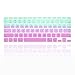 TOP CASE Faded Ombre Series Hot Blue & Purple Silicone Keyboard Cover Skin Compatible with MacBook Air 11