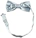 KEYWIN Unisex Solid Color Tuxedo Suspender & Bow Tie Set Elastic Adjustable Strong Clip-on Suspender-Heavy Duty (Light Gray)