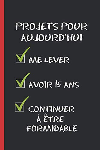 PROJETS POUR AUJOURD'HUI: Cahier 6 