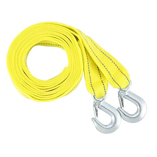 Baynne 5 Tons 4m Car Towing Rope Tow Cable Strap Towing Pull Rope with Hooks for Heavy Duty Car Emergency Rescue Rope - Thumbnail 5