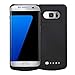 Never Run Out NRO Samsung Galaxy S7 Edge Battery Case Charger (5.5 Inch) Upgraded 5200mAh Portable Charging Case with Tempered Glass Screen Protector + Kickstand