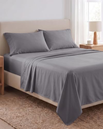 Beckham Hotel Collection King Sheet Set Dark Gray