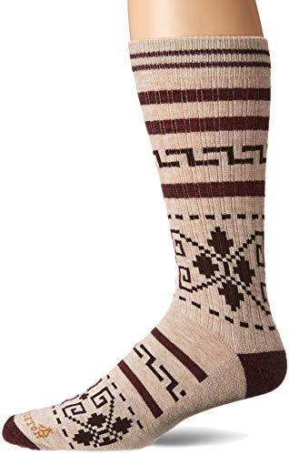 Pendleton Men's Camp Crew Socks, Westerley Brown, Large (Fits Men's 9-12/ Women's 10-13)