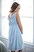 Baby Be Mine Labor and Delivery Gown for Hospital – 3-in-1 Labor/Delivery/Nursing Gown – Maternity Sleepwear(L/XL, Blue Polka Dot)