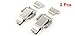 2 Set Aviation Toolbox Silver Tone Metal Draw Toggle Latch Catch 73mm