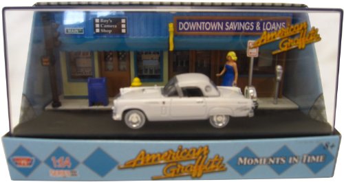 Motormax 1:64 Die-Cast Ford - American Graffiti Downtown Diorama