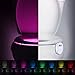 HaMi Colorful Motion Activated Toilet Night Light ,Bathroom Human Body Motion Sensor Seat Light Night Lamp 8-Color Changes [12-Month Warranty] - 2Pack