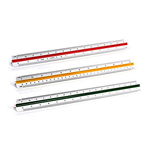 Nacpy Triangle Scale Ruler Measure Tool Scale Triangular Ruler 1100 1