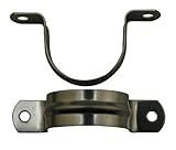 Amanaote Stainless Steel 1.6 Inches Diameter Tube Strap Tension Clip Pipe Clamp(Pack Of 10 Sets)
