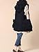 Mordenmiss Women's Sleeveless Coat Big Pockets Waistcoat Travel Hoodie Vest Style 1 XL Black