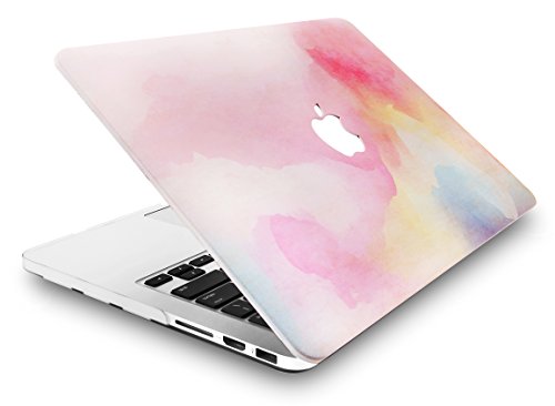 KEC Laptop Case for MacBook Pro 15" (2019/2018/2017/2016)   w/ Keyboard Cover + Sleeve Plastic Hard Shell Case A1990/A1707 3 in 1 Bundle (Rainbow Mist)  - Thumbnail 3