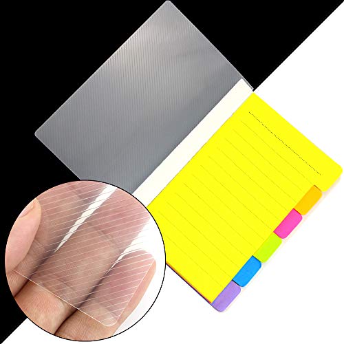 UPlama 3 Pack Divider Sticky Notes, Color Coded Index Tab Stickers Tabbed Self-Stick Lined Note Pad for School Office, 60 Ruled Notes, 4 x 6 Inches, Assorted Neon Colors - Thumbnail 5