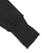 StyleDome Women's Cotton High Collar Hoodies Long Sleeve Sweatshirt Pullover Coat Black US 10