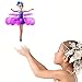 Magic and Best Gift for 6 Year Old Girl Toy -RC Kids Flying Fairy LED Doll Infrared Induction and Remote Control Helicopter Toys Birthday