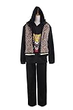 ROLECOS Unisex Leopard Cosplay Costumes Athletic Tracksuit Hooded Sports Suit